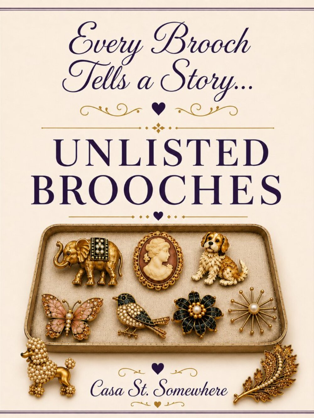 UNLISTED FLYER FOR LIVE BROOCH SHOW - NOT FOR SALE